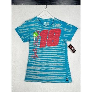 NEW - Kyle Busch # 18 Nascar Tiedye Blue 2012 Racing - Women's XL